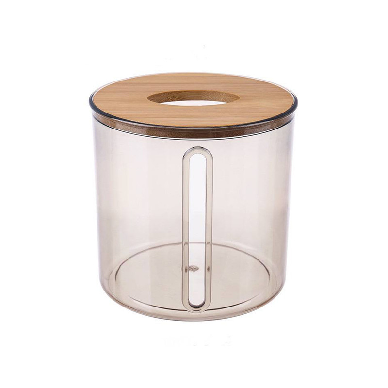 جعبه دستمال کاغذی مدل استوانه در بامبو کد NAHA