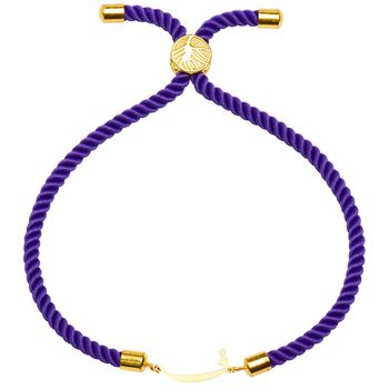 دستبند طلا 18 عیار زنانه کرابو طرح حرف ف مدل Kr1879