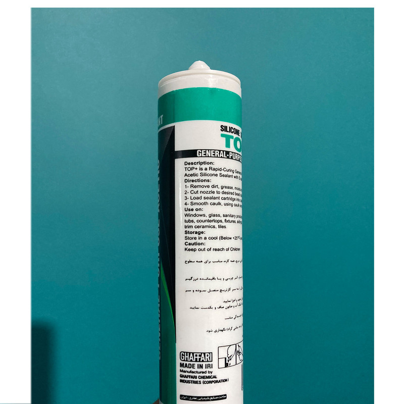 چسب درزگیر غفاری مدل TOP PLUS حجم 280 میلی لیتر