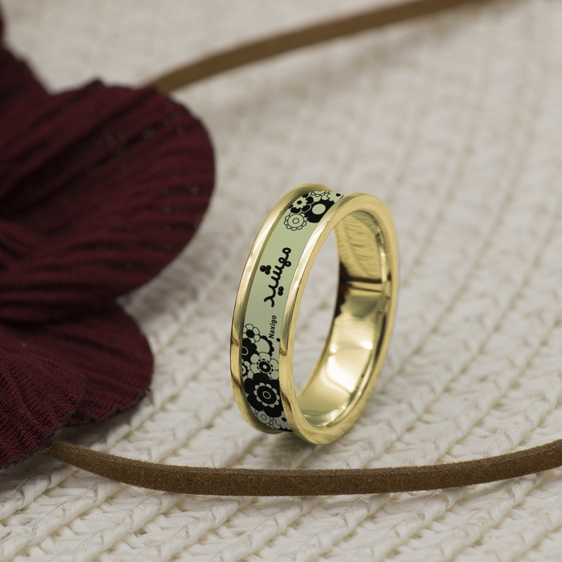 انگشتر ناکسیگو مدل شب تاب طرح مهشید کد RT15075