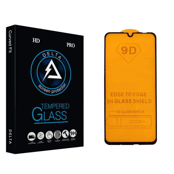 محافظ صفحه نمایش 9D دلتا مدل HD مناسب برای گوشی موبایل هوآوی p smart 2019