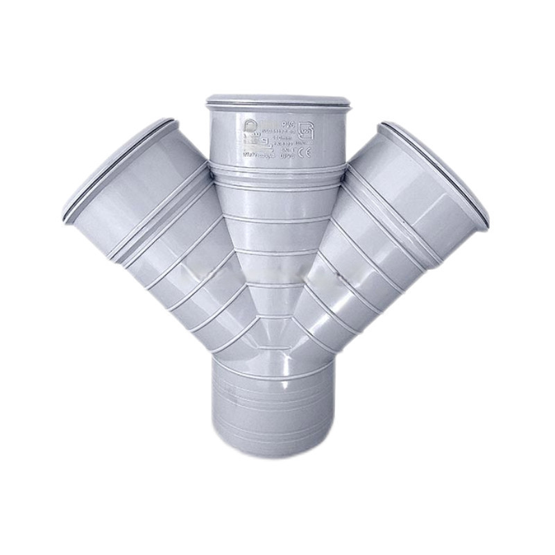 چهار راهی ۴۵ درجه مدل UPVC سایز ۱۱۰ میلیمتر