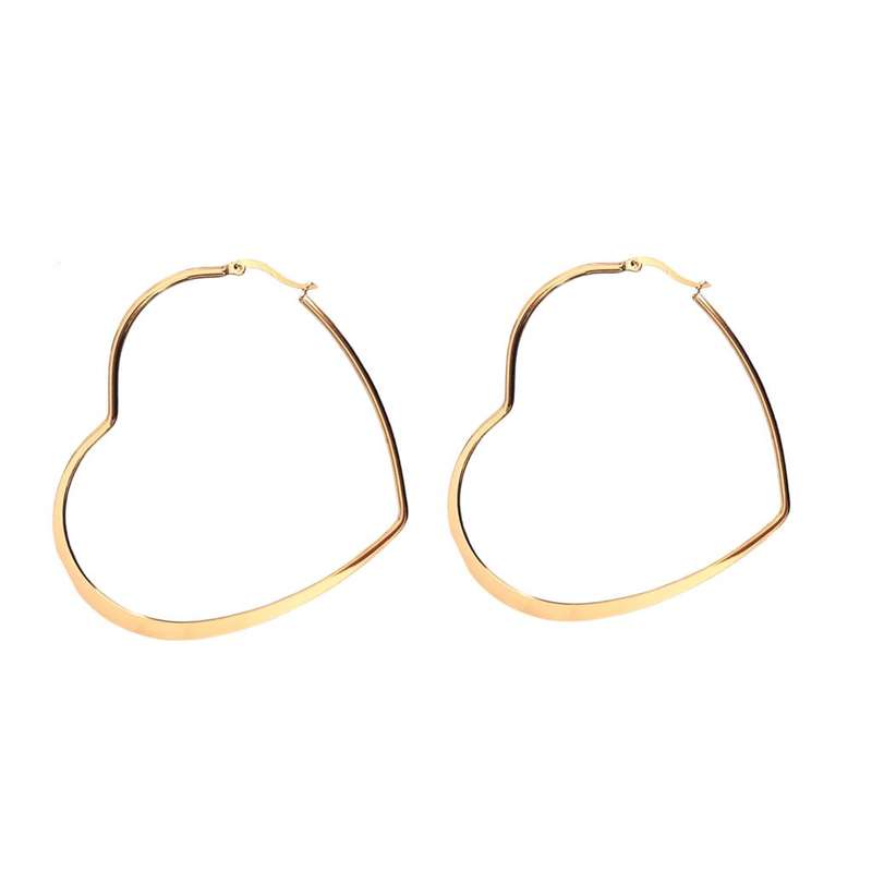 گوشواره دخترانه مدل قلبی کد 372