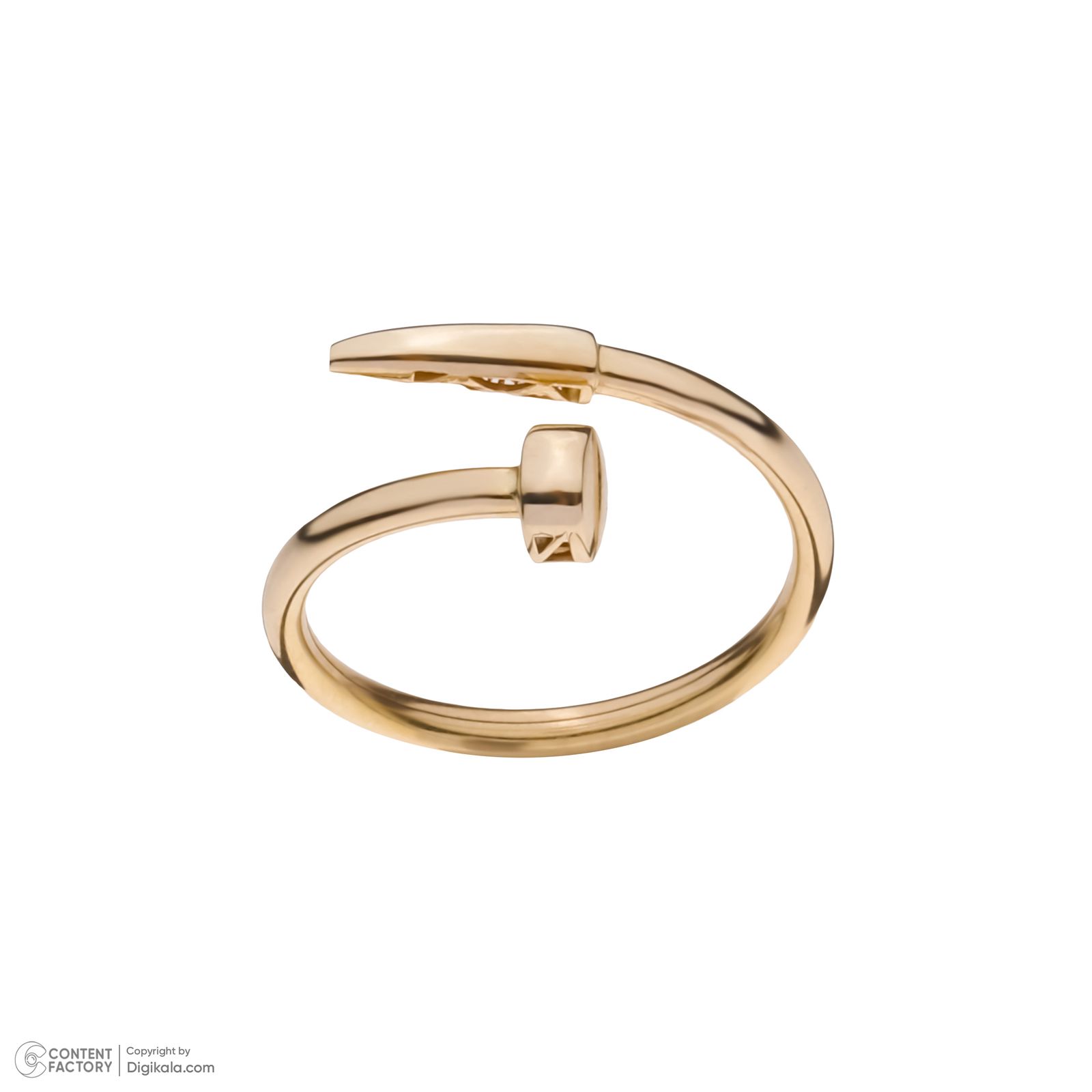 انگشتر طلا 18 عیار زنانه میو گلد مدل میخ کد R1001 - - 4