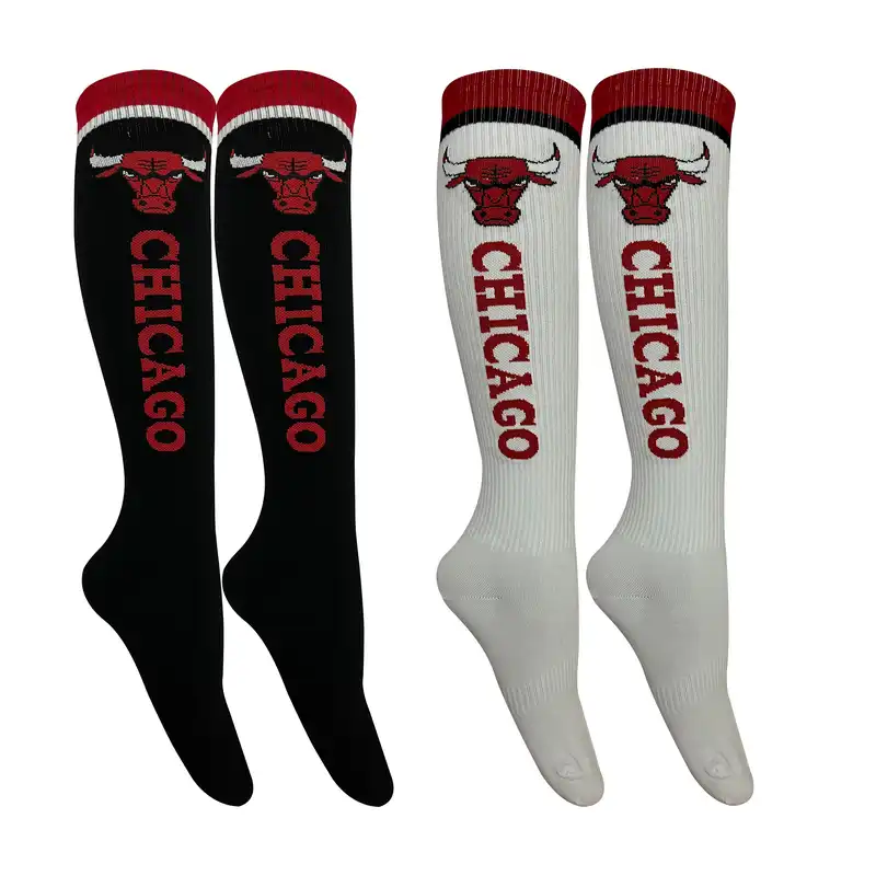 جوراب ورزشی ساق بلند زنانه تن پوش هنگامه مدل زیر زانو کش اسپرت پنبه شیکاگو بسته 2 عددی