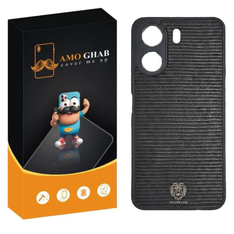 کاور عمو قاب طرح چرم مناسب برای گوشی موبایل شیائومی Redmi 13C / Poco C65