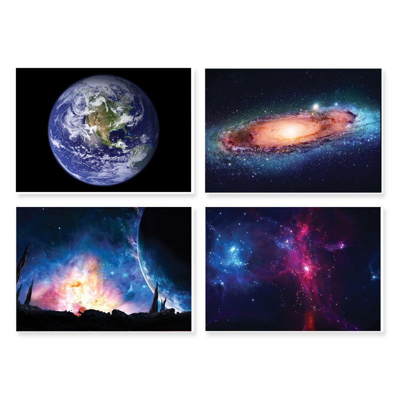 پوستر طرح فضا کد A-1995 مجموعه 4 عددی