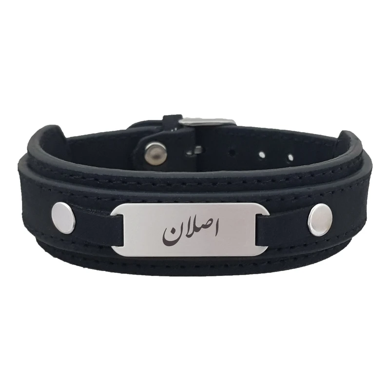 دستبند نقره مردانه ترمه ۱ مدل اصلان کد Dcsf0327
