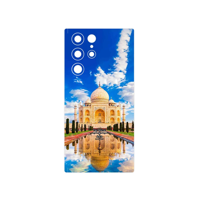 برچسب پوششی ماهوت مدل The Taj Mahal مناسب برای گوشی موبایل سامسونگ Galaxy S22 Ultra 5G