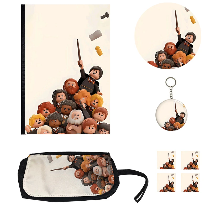 بسته لوازم تحریر مدل هری پاتر کد 1 مجموعه 8 عددی