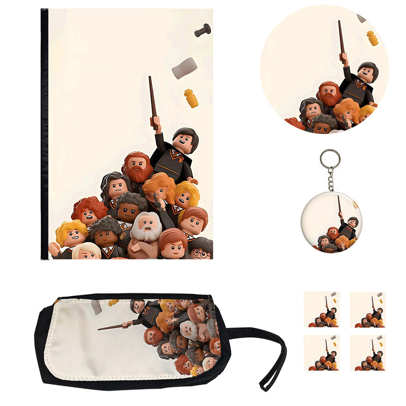 بسته لوازم تحریر مدل هری پاتر کد 1 مجموعه 8 عددی