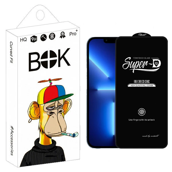 محافظ صفحه نمایش بوک مدل SuperD Glavers مناسب برای گوشی موبایل اپل Iphone 13 Pro max