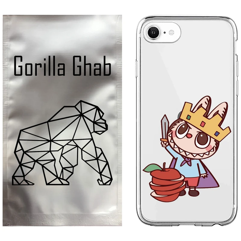 کاور گوریلا قاب مدل CLG کد 120 طرح لبوبو Labubu مناسب برای گوشی موبایل اپل iPhone 7 / 8 / SE 2022