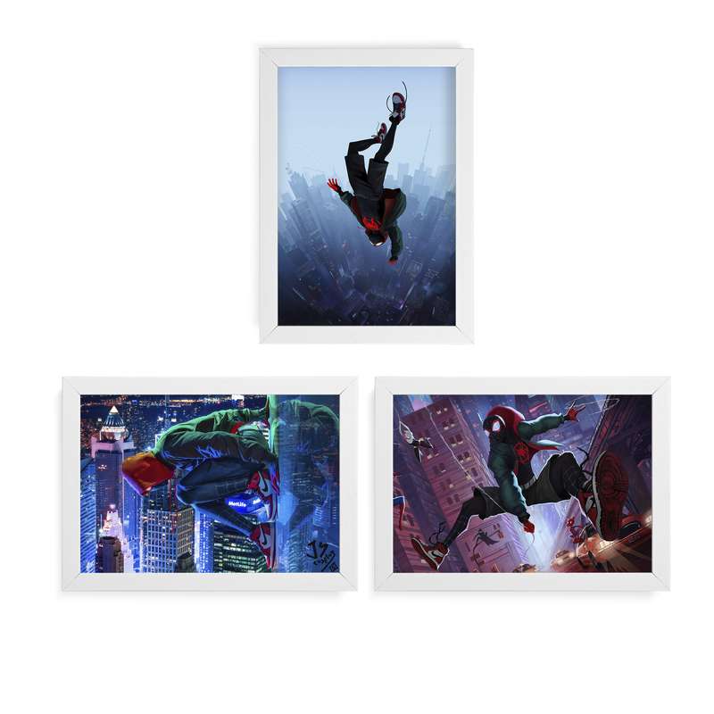 تابلو آرتیفن طرح Spiderman کد 124W مجموعه 3 عددی