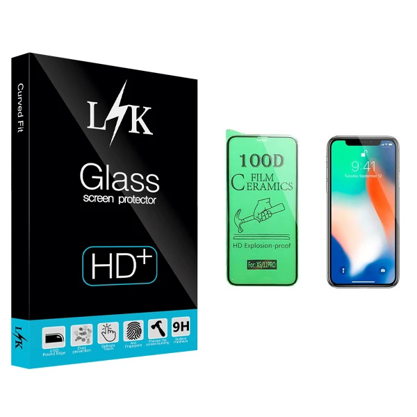 محافظ صفحه نمایش سرامیکی ال کی مدل +LITE مناسب برای گوشی موبایل اپل iPhone X