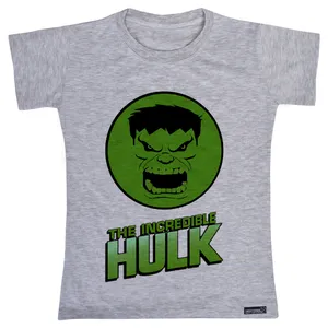 تی شرت آستین کوتاه دخترانه 27 مدل Hulk کد MH909