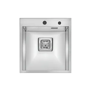 سینک ظرفشویی استیل توکار یک لگنه الکا استیل مدل 3111