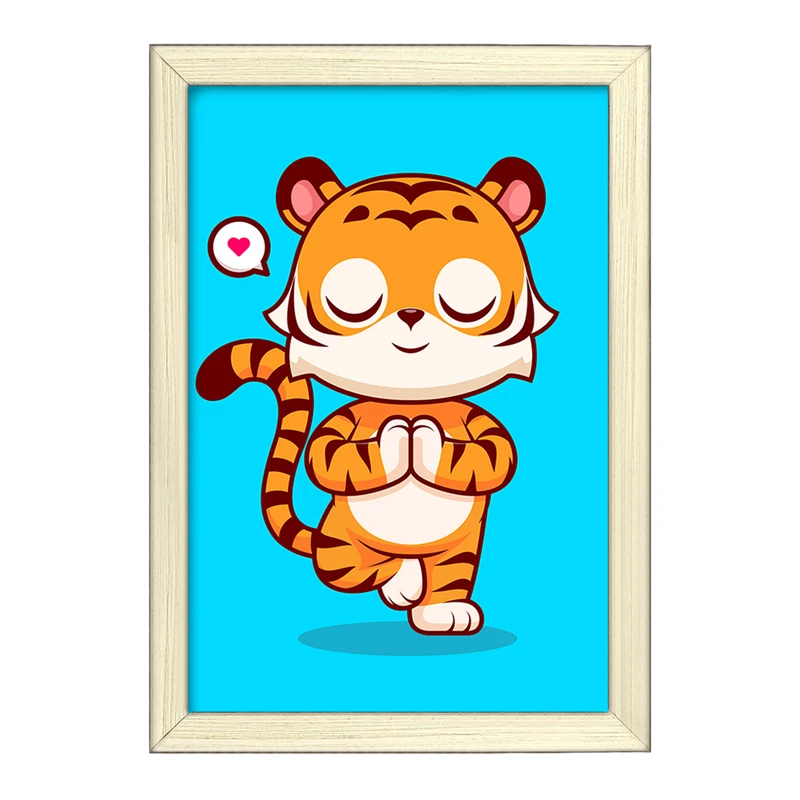 تابلو خندالو طرح حیوانات بامزه ببر کد 29448