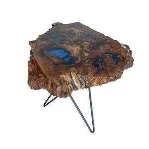 میز عسلی مدل چوب و رزین