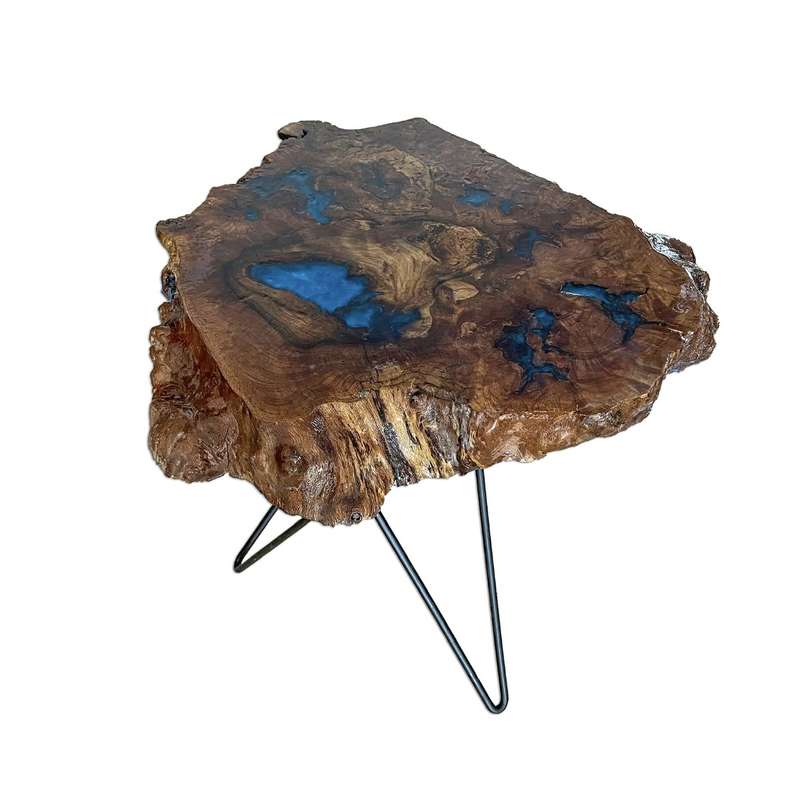 میز عسلی مدل چوب و رزین