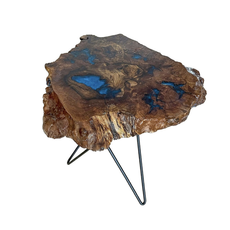 میز عسلی مدل چوب و رزین