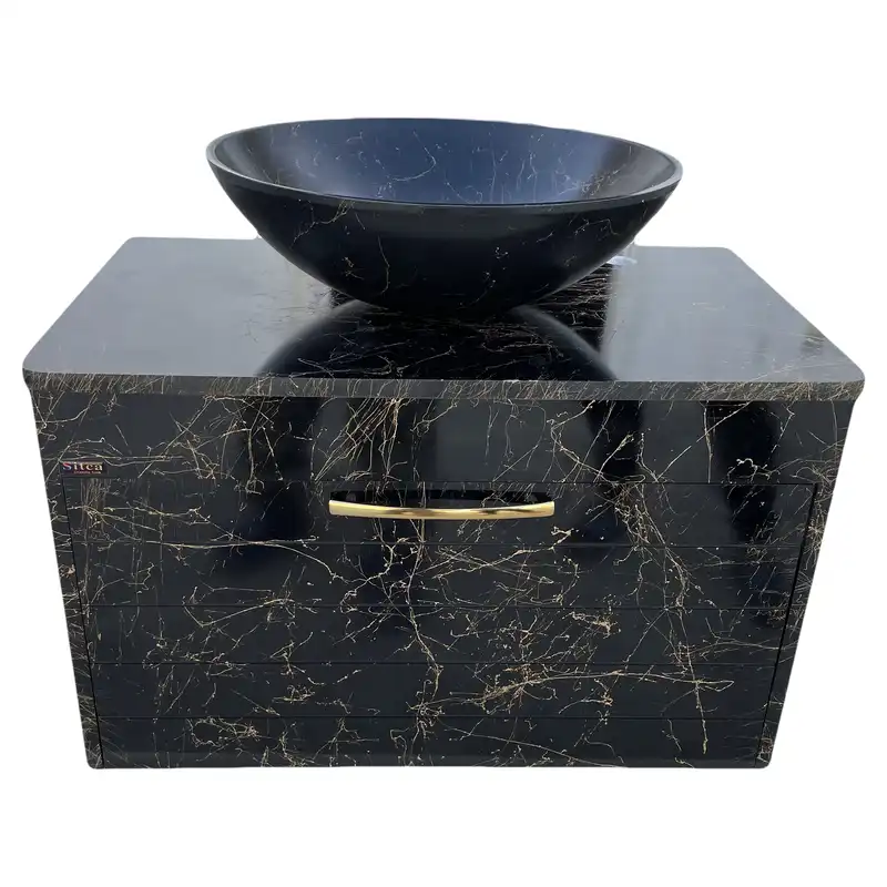 ست کابینت و روشویی سیتکا مدل S-R003 به همراه آینه و باکس