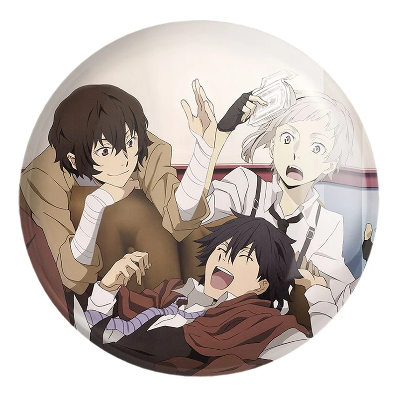 پیکسل خندالو طرح اتسوشی و رانپو و دازای انیمه سگ های ولگرد بانگو کد 11792 مدل بزرگ