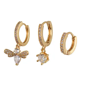 گوشواره زنانه وای اس ایکس مدل rr678 بسته سه عددی