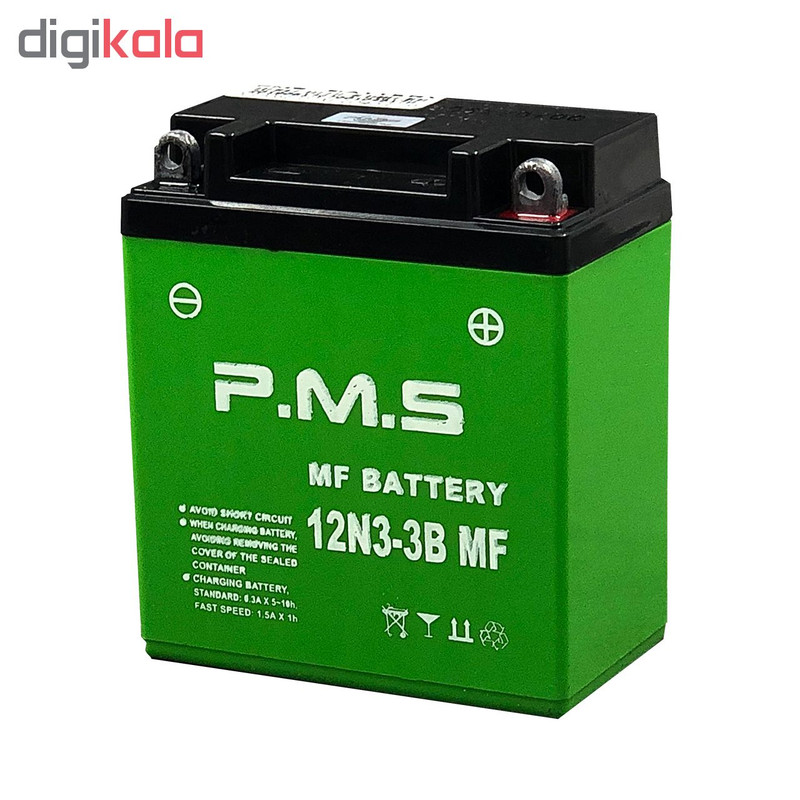 باتری موتور سیکلت پی ام اس مدل 12N3-3B