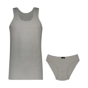 ست شورت و زیرپوش مردانه جناب مدل ملانژ