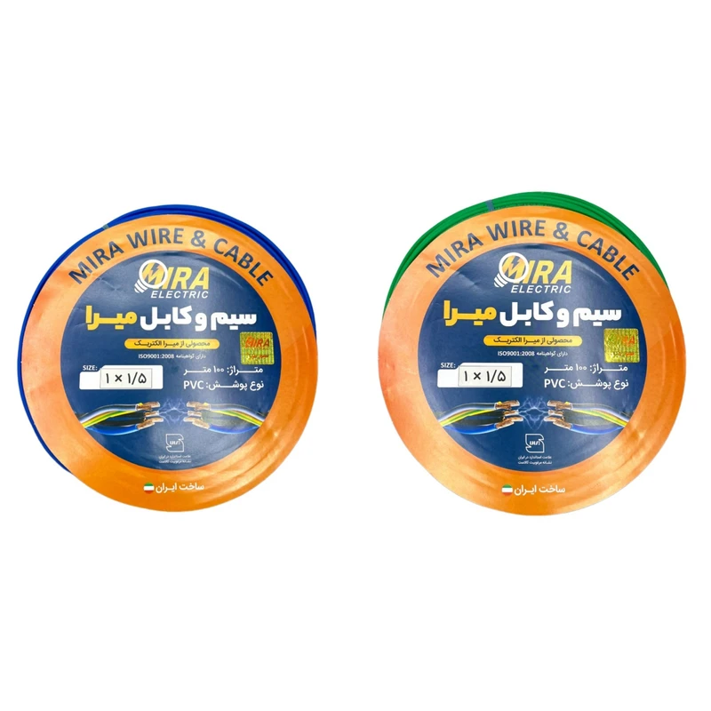 سیم برق افشان 1 در 1.5 میرا  کد G-B بسته دو عددی