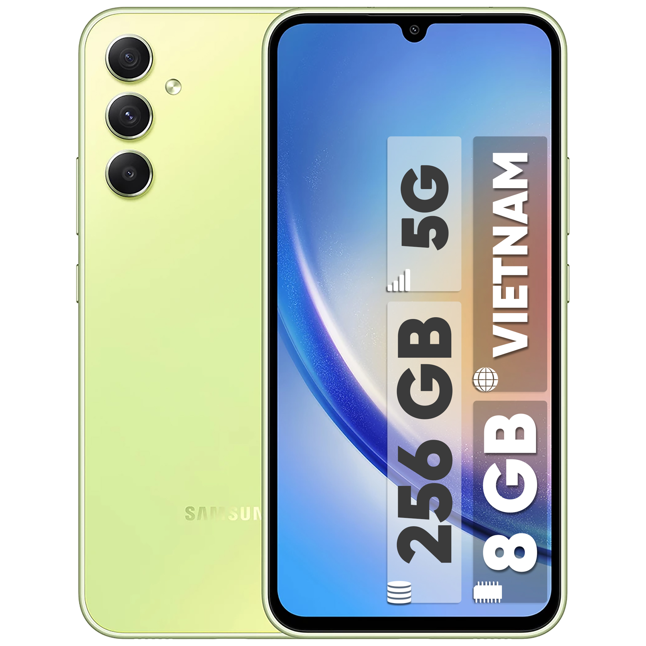 گوشی موبایل سامسونگ مدل Galaxy A34 5G دو سیم کارت ظرفیت 256 گیگابایت و رم 8 گیگابایت به همراه شارژر 25وات سامسونگ  - ویتنام