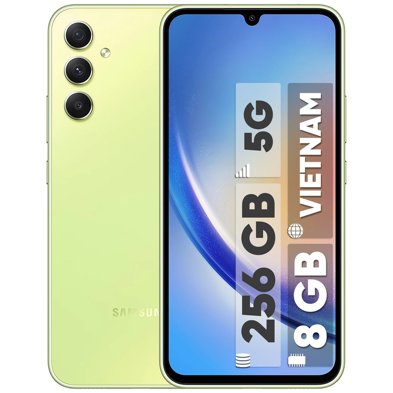 گوشی موبایل سامسونگ مدل Galaxy A34 5G دو سیم کارت ظرفیت 256 گیگابایت و رم 8 گیگابایت به همراه شارژر 25وات سامسونگ - ویتنام