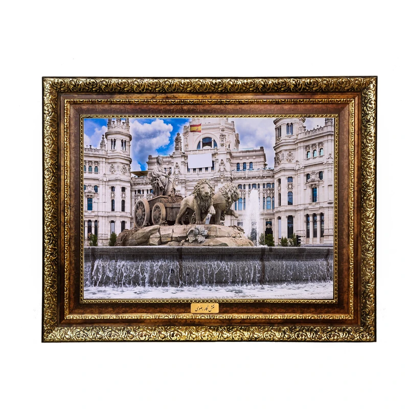 تابلو فرش ماشینی نقش نگار رضوی طرح منظره کد 279H