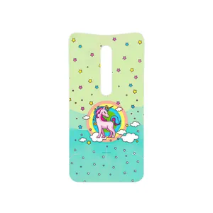 MAHOOT Rainbow unicorn adventure Cover Sticker for Motorola Moto X Style