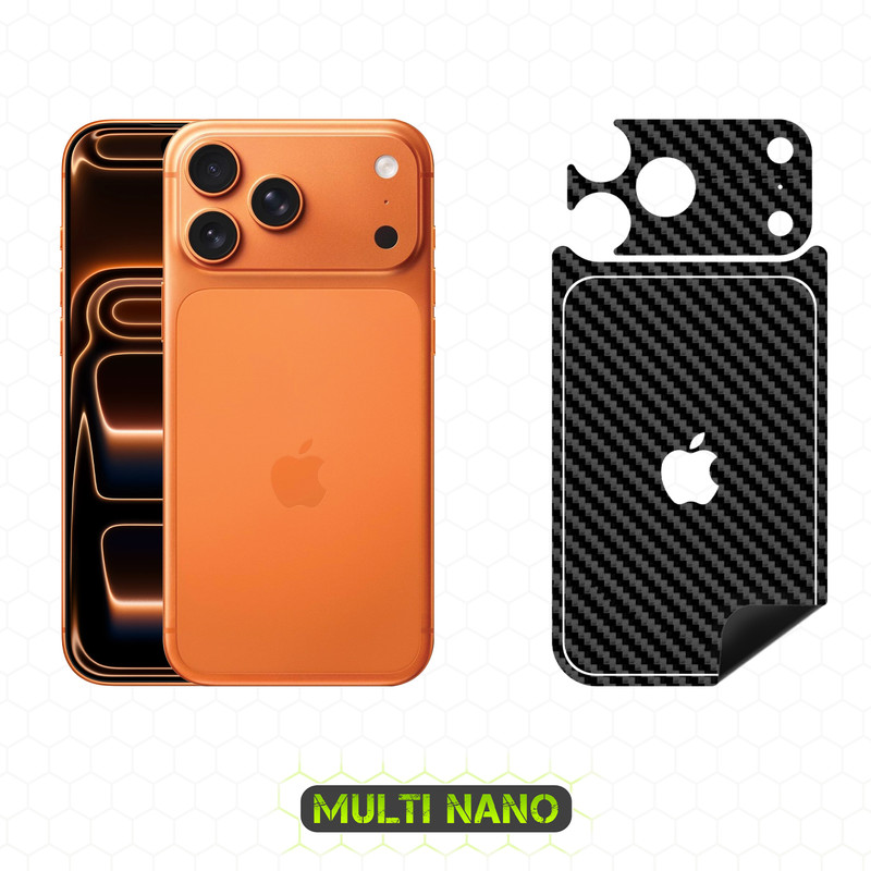 برچسب پوششی مولتی نانو طرح کربن مدل X-F1C مناسب برای گوشی موبایل اپل iPhone 17 Pro Max