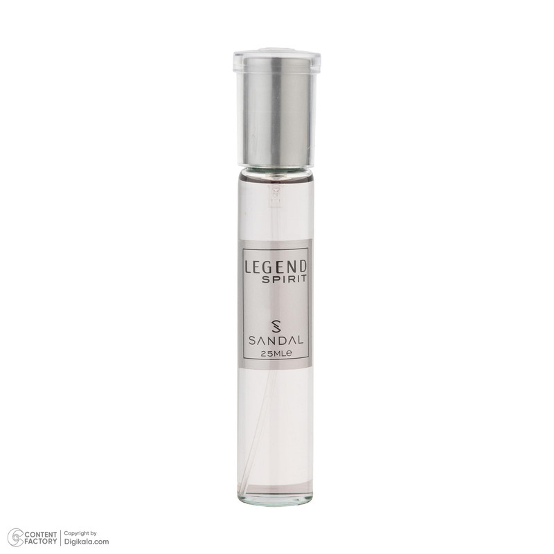 عطر جیبی مردانه صندل مدل LEGEND SPIRIT با رایحه شیرین و تند حجم 25 میلی‌لیتر