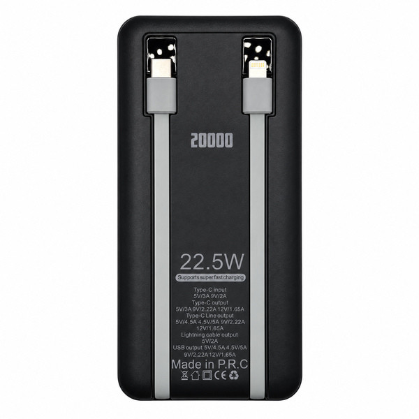 پاوربانک 22.5 وات کالوس مدل FAST205 ظرفیت 20000 میلی‌آمپرساعت به همراه کابل USB-C