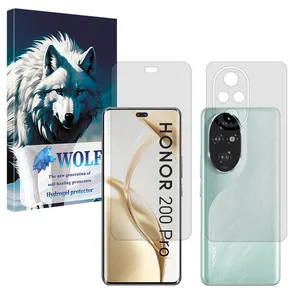 Wolf Tough model Matte screen protector suitable for Honor 200 Pro mobile phone along with the back protector