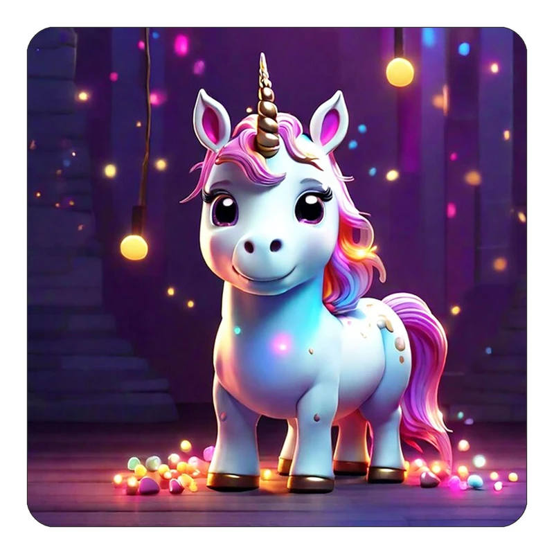 مگنت کاکتی طرح اسب تک شاخ و یونیکورن مدل mp30901