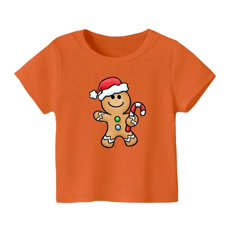 تی شرت آستین کوتاه بچگانه مدل بیسکوییت کریسمس کد 1