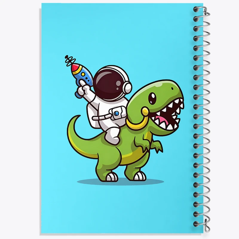 دفتر لیست خرید 50 برگ خندالو طرح فضانورد بامزه کد N5177