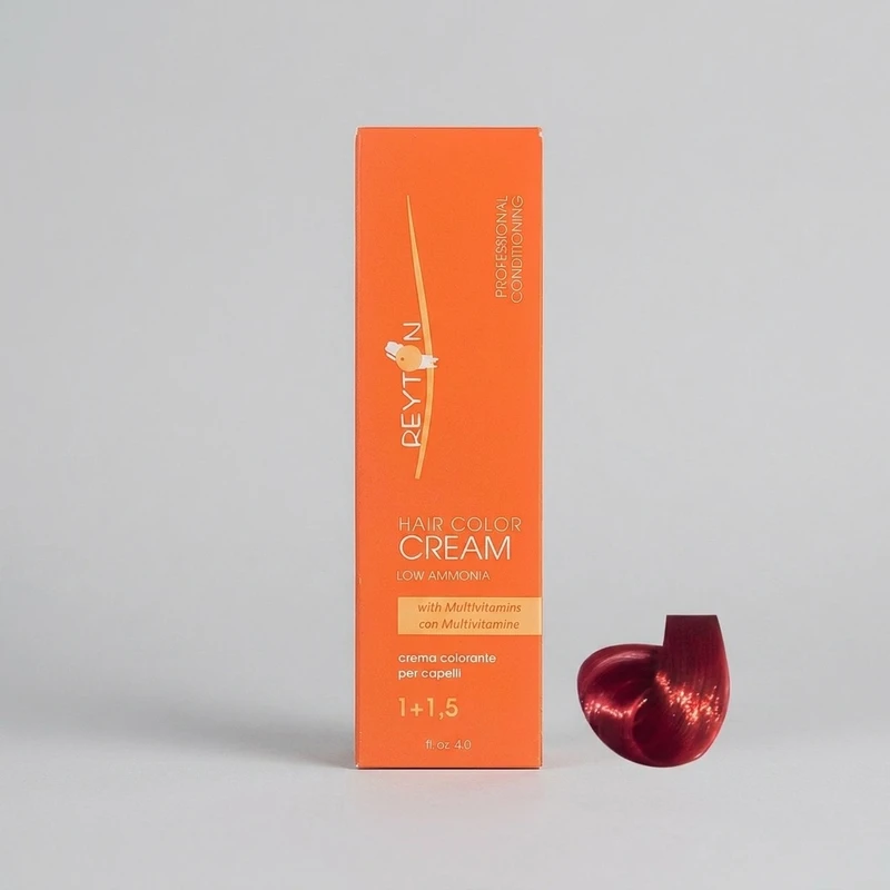 رنگ مو ریتون سری Red مدل Brilliant Ruby Red Blonde شماره 7.66 حجم 120 میلی لیتر رنگ قرمز فانتزی