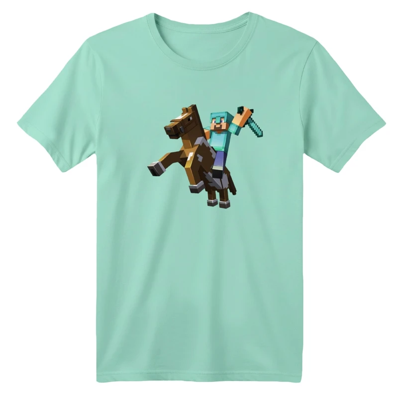 تی شرت آستین کوتاه بچگانه مدل ماینکرفت کد 02