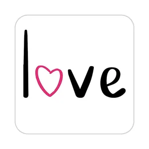 زیر لیوانی کاکتی طرح عاشقانه مدل mp39019