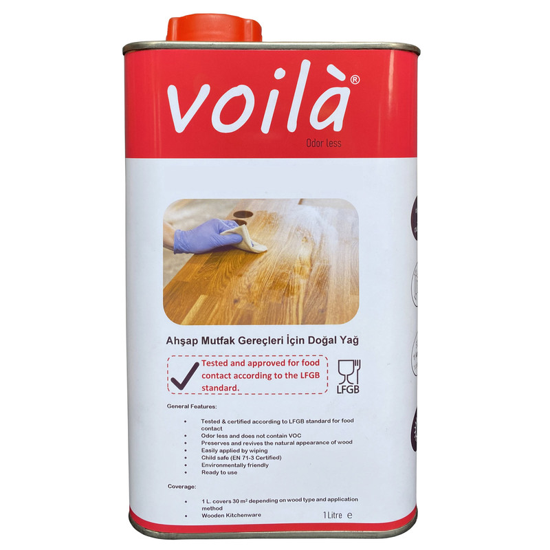 روغن بی رنگ ظروف چوبی وویلا مدل Kitchenware حجم 1 لیتر