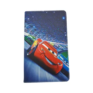 کیف کلاسوری مدل کت کات طرح ماشین ها مناسب برای تبلت سامسونگ Galaxy Tab A 8.0 T290/T295