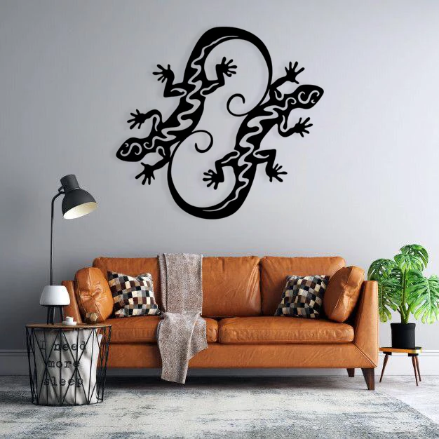 استیکر طرح مارمولک