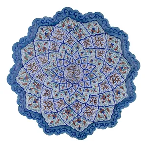 بشقاب میناکاری مسی کد TM25111