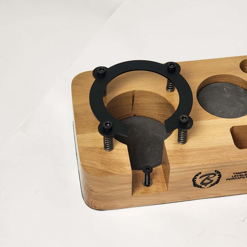 استند نگهدارنده پرتافیلتر باریستا اسپیس مدل چوبی هشت خانه کد 58